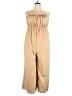Shein Curve 100% Polyester Solid Tan Jumpsuit Size 20 Plus (4) - photo 1