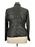 Le Suit 100% Polyester Paisley Silver Blazer Size 18 - photo 2