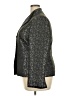Le Suit 100% Polyester Paisley Silver Blazer Size 18 - photo 5