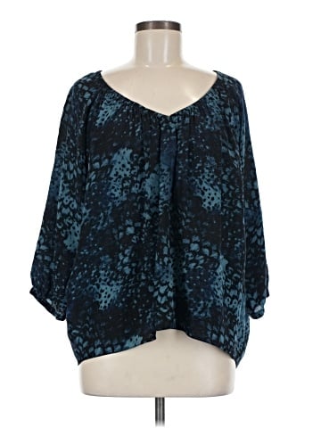 Rebecca Taylor 3/4 Sleeve Silk Top (view 1)