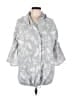 Baci 100% Linen Gray Poncho Size L - photo 1