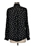 New Look 100% Polyester Polka Dots Black Long Sleeve Blouse Size 8 - photo 2