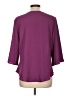 Unbranded 100% Polyester Purple 3/4 Sleeve Blouse Size L - photo 2