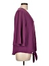 Unbranded 100% Polyester Purple 3/4 Sleeve Blouse Size L - photo 4