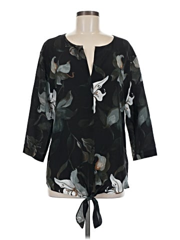 Club Monaco 3/4 Sleeve Silk Top (view 1)