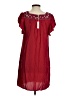 Max Studio 100% Rayon Aztec Or Tribal Print Fair Isle Floral Burgundy Casual Dress Size XS - photo 2