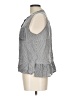 Hazel 100% Rayon Gray Sleeveless Button-Down Shirt Size L - photo 5