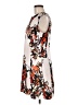 MNG Graphic Ivory Cocktail Dress Size 8 - photo 5