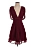 ASOS 100% Polyester Burgundy Cocktail Dress Size 4 - photo 1
