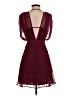 ASOS 100% Polyester Burgundy Cocktail Dress Size 4 - photo 2