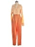 Equipment Color Block Orange Jumpsuit Size 2 - photo 1