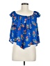 Mimi Chica Blue Sleeveless Blouse Size M - photo 1