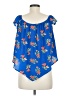 Mimi Chica Blue Sleeveless Blouse Size M - photo 2