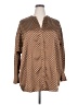 Sanctuary Polka Dots Brown 3/4 Sleeve Blouse Size 2X - photo 1