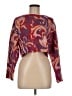 Zara Paisley Burgundy Pullover Sweater Size M - photo 1