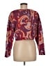 Zara Paisley Burgundy Pullover Sweater Size M - photo 2