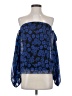 Milly Blue 3/4 Sleeve Blouse Size S - photo 1