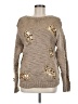 Zara Metallic Tan Pullover Sweater Size M - photo 1