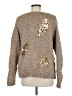 Zara Metallic Tan Pullover Sweater Size M - photo 2