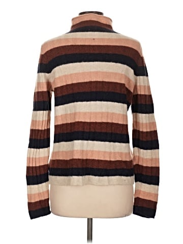 Madewell Striped Evercrest Turtleneck Sweater in Coziest Yarn (view 2)