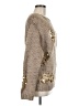Zara Metallic Tan Pullover Sweater Size M - photo 4