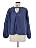 Universal Thread Blue Long Sleeve Blouse Size M - photo 1