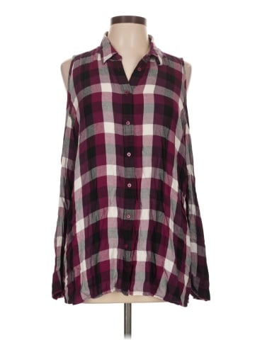 Express Sleeveless Button-Down Shirt (view 1)