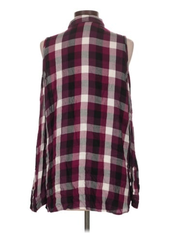 Express Sleeveless Button-Down Shirt (view 2)