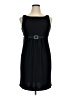 Jessica Howard Solid Black Casual Dress Size 14 Petite - photo 1