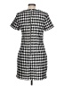 Bebop 100% Polyester Houndstooth Gray Casual Dress Size L - photo 2