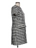Bebop 100% Polyester Houndstooth Gray Casual Dress Size L - photo 4