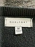 Qualfort 100% Cotton Solid Black Pullover Sweater Size M - photo 7