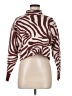 Saylor Animal Print Burgundy Turtleneck Sweater Size Med - Lg - photo 1