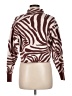 Saylor Animal Print Burgundy Turtleneck Sweater Size Med - Lg - photo 2