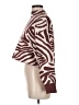 Saylor Animal Print Burgundy Turtleneck Sweater Size Med - Lg - photo 5