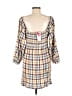Roxy Plaid Yellow Casual Dress Size XL - photo 2