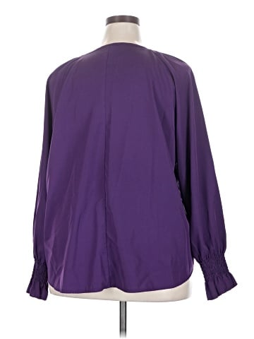 Shein Curve Long Sleeve Blouse (view 2)