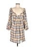 Roxy Plaid Yellow Casual Dress Size XL - photo 1