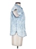Dex 100% Tencel Blue Sleeveless Button-Down Shirt Size XS - photo 4