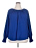 Shein Curve 100% Polyester Blue Long Sleeve Blouse Size 20 Plus (4) - photo 1