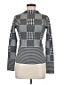 Karen Millen Checkered-gingham Gray Turtleneck Sweater Size Med (3) - photo 1