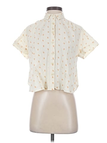 Madewell Hilltop Shirt in Mini Oranges (view 1)