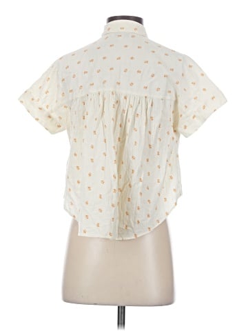 Madewell Hilltop Shirt in Mini Oranges (view 2)