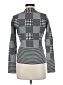 Karen Millen Checkered-gingham Gray Turtleneck Sweater Size Med (3) - photo 2
