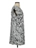 Bar III 100% Polyester Print Gray Casual Dress Size XS - photo 4