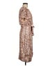 Kensie 100% Polyester Paisley Brown Casual Dress Size 8 - photo 4