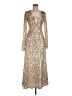 ROTATE Animal Print Gold Cocktail Dress Size 6 - photo 1