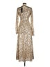 ROTATE Animal Print Gold Cocktail Dress Size 6 - photo 2