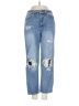 PacSun 100% Cotton Hearts Blue Jeans Size 25 waist - photo 1