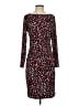 Kasper Animal Print Burgundy Casual Dress Size S - photo 1